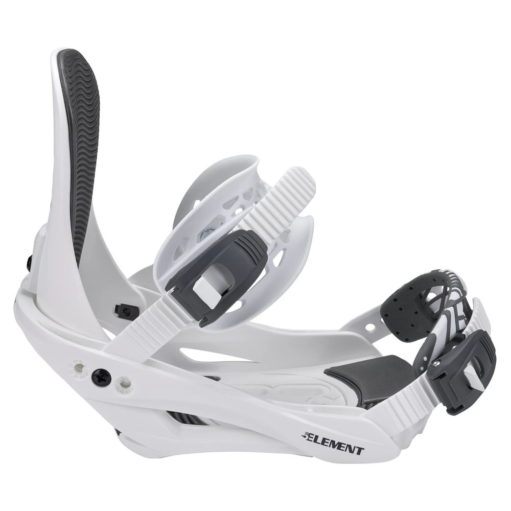 5th Element Summit Men's Snowboard Bindings, White/Gray, Small MY26