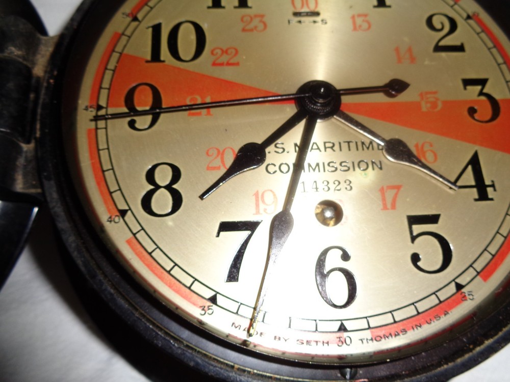 Seth Thomas Ships Clock - Bakelite case . Additional hour hand