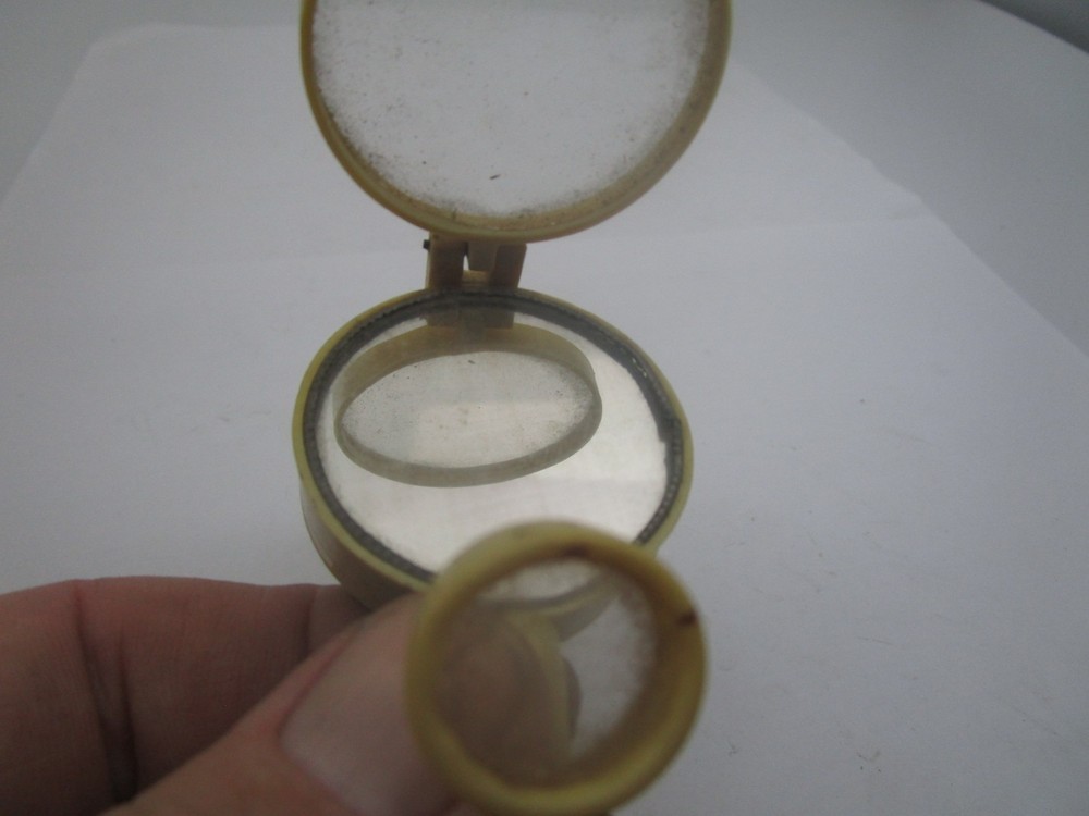 Original Combo Optic binoculars magnifier, compass Vtg w/ Mirror
