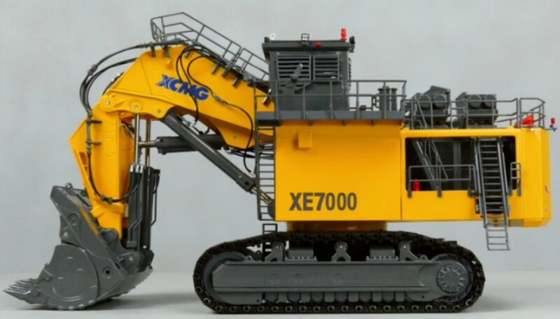 XCMG 1/50 XE7000 Mining Excavator Alloy Engineering Static Model