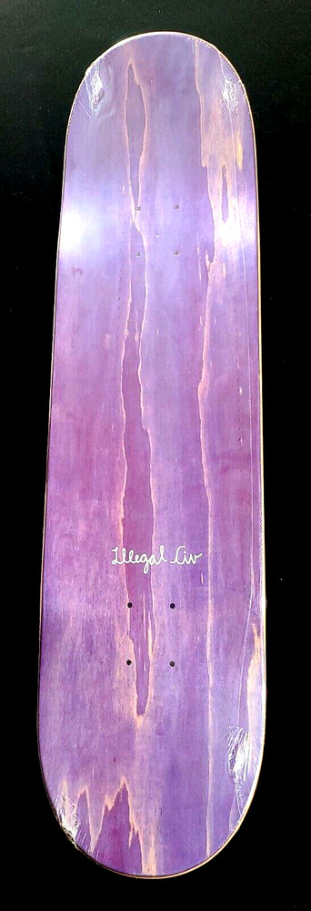 Alex Midler Illegal Civ Blue Script Skateboard Pro Deck 8.50" *New in Shrink*