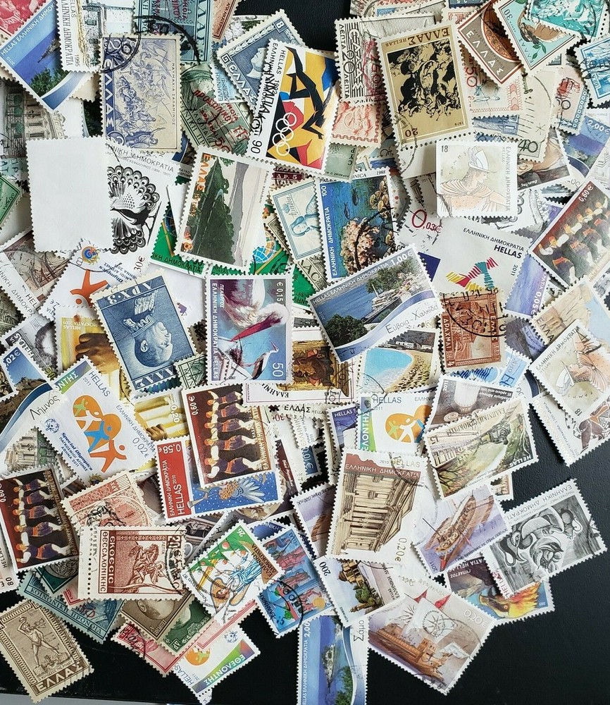 GREECE. STAMP PACKET LOTS. 100 DIFFERENT BUY MORE SAVE MORE