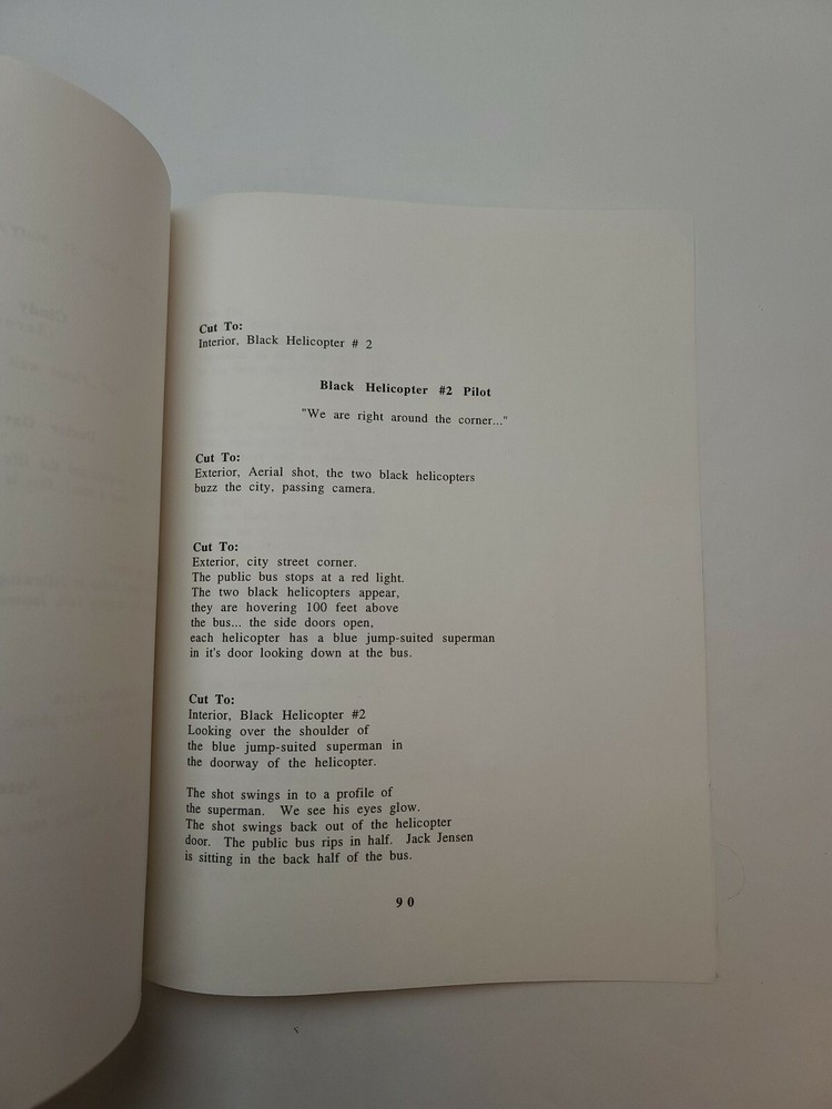 THE CARBONERO / Michael Gavin & Brian Kelley, 1990's Unproduced Screenplay