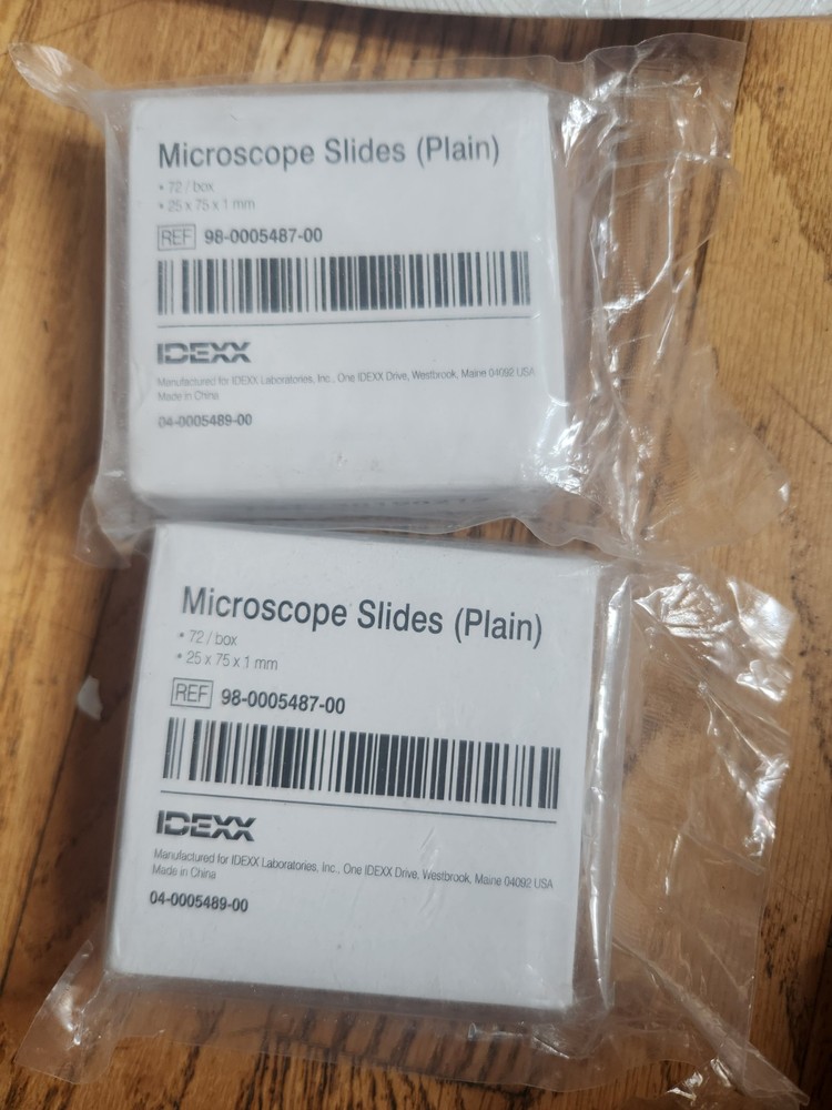 2 PACKS Microscope Slides, Plain, 25 x 75 x 1 mm ( 72 / BOX )