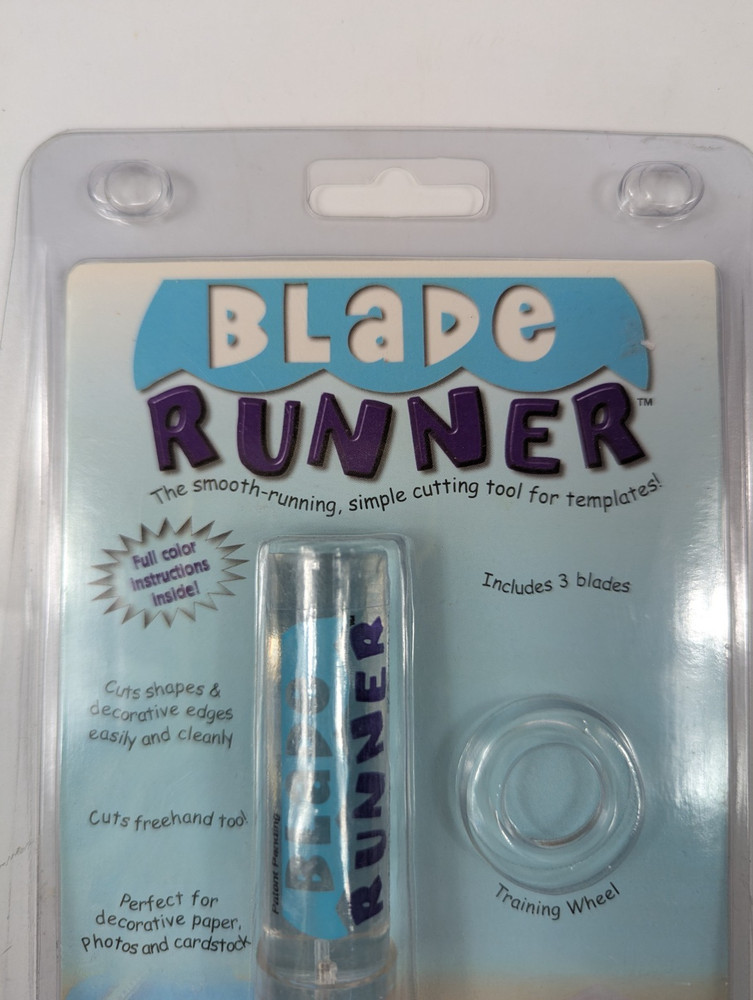 EK Success Blade Runner Cutting Tool for Templates 3 Blades & Training Wheel