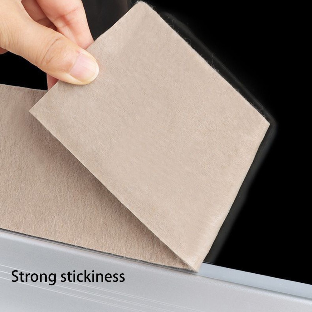 Easily Cuttable Anticondensation Sticker for Windows Brown Felt Design