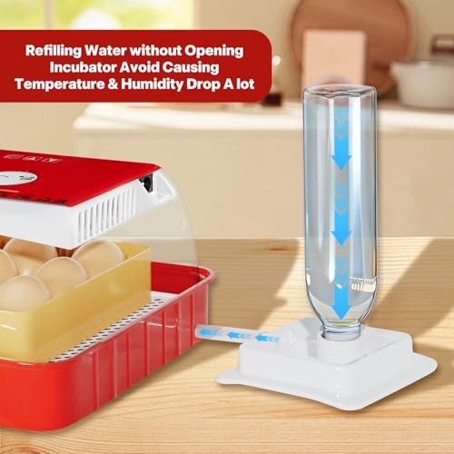 Incubators for Hatching Eggs 15-35 Eggs Incubator with Automatic Egg Red