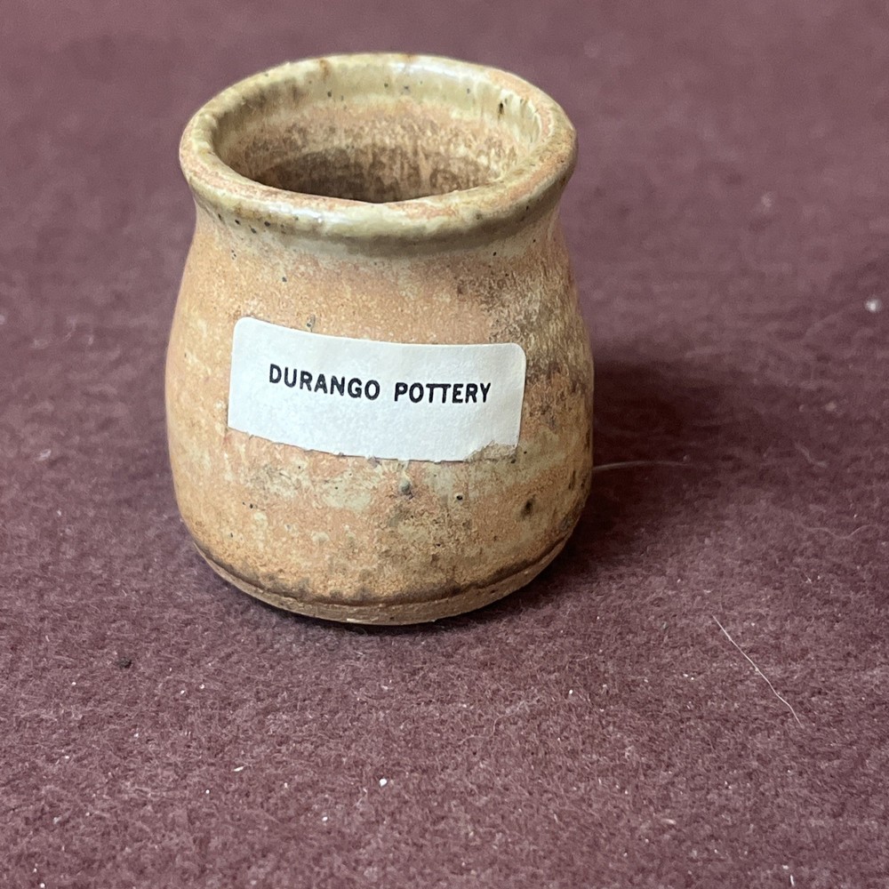 Durango Pottery Small Toothpick Holder?  Signed