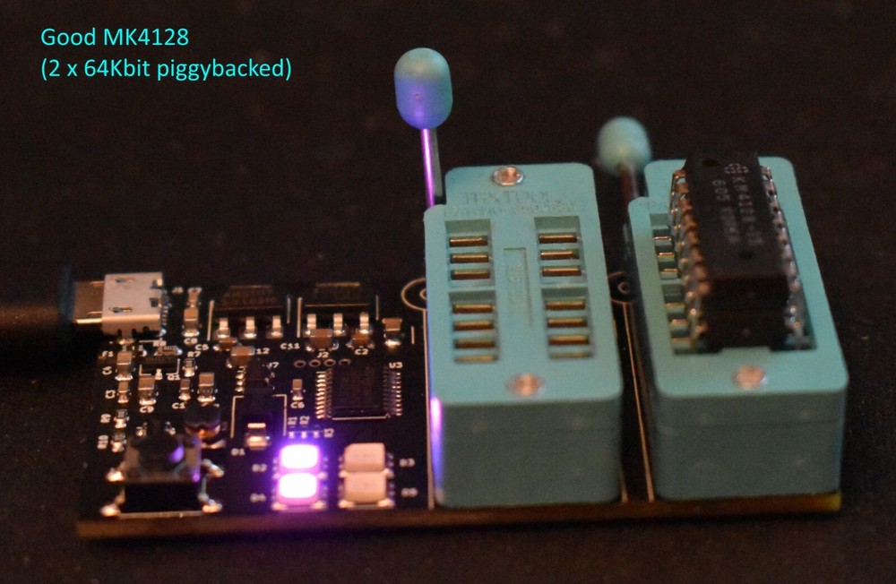 Dynamic RAM (DRAM) Tester for Retro Computers (4Kbit to 1Mbit).