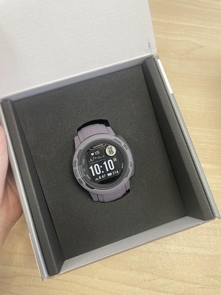Garmin Instinct 2S GPS Watch Multi-GNSS Support Tracbac Deep Orchid - OPENBOX