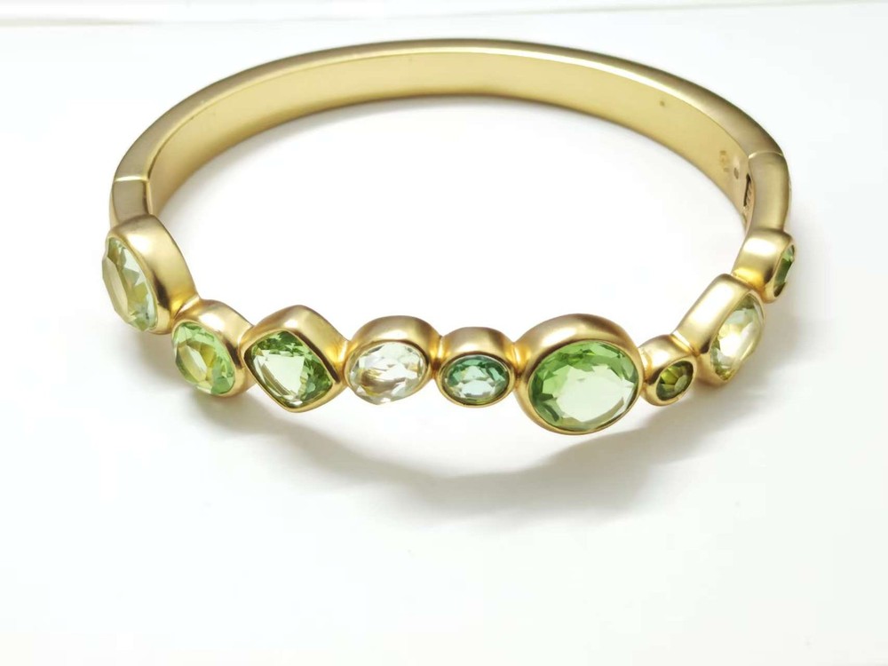 Julie Vos Kaleidoscope Hinge Bangle Green