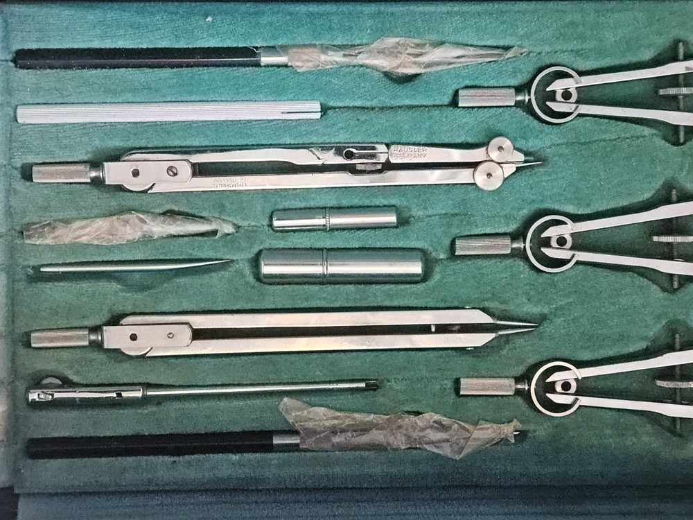 Vintage Tower German Drafting Tool Set 5110