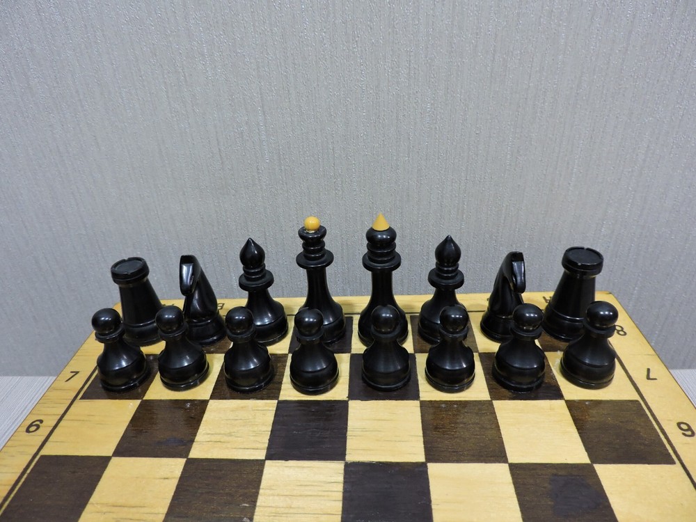 Rare Bakelite Vintage Chess Set Soviet USSR