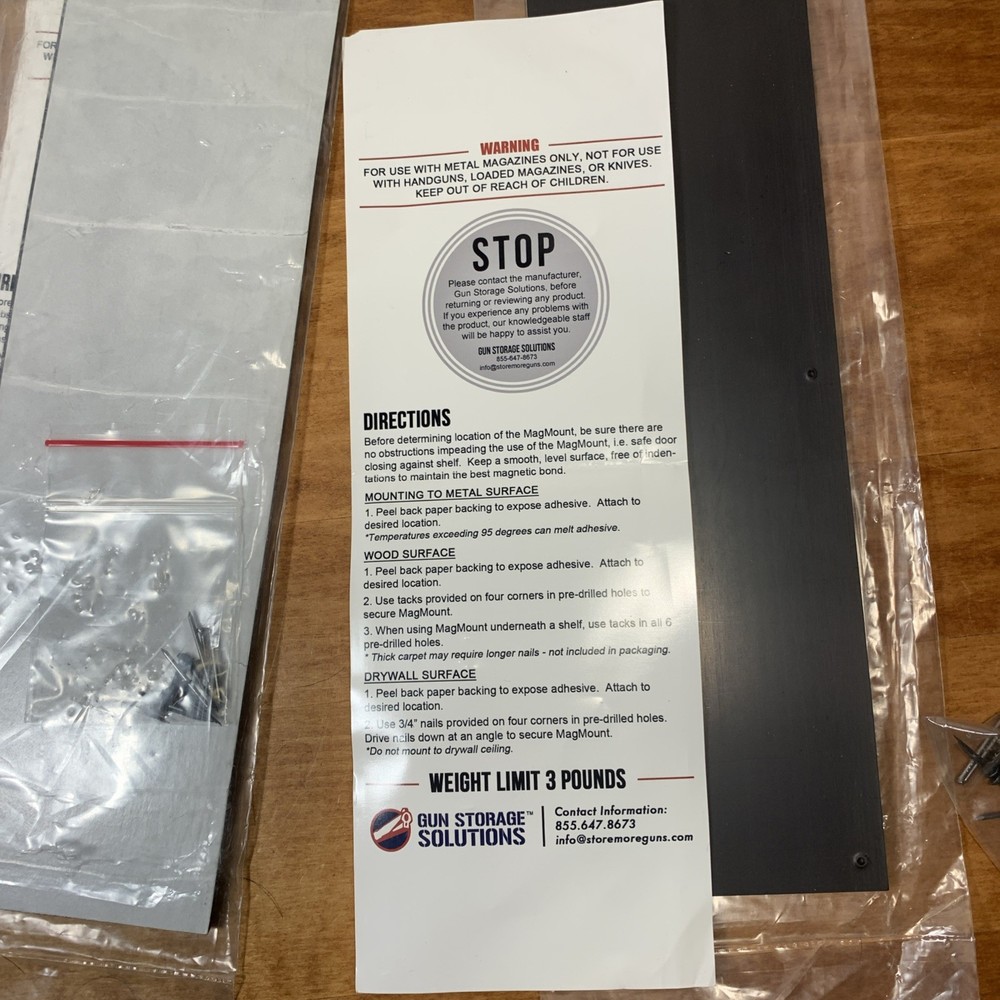 4 Gun Storage Solutions Magazine Mount Magnetized Magazine Mount