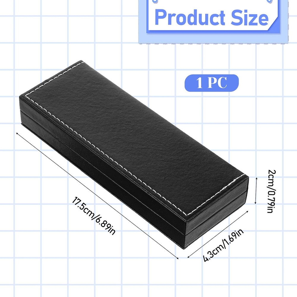 PU Leather Pen Gift Boxes Empty , Long Rectangle Single Pen Case Empty Ballpoint
