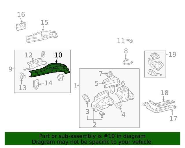Genuine GM Inner Rail 88970808