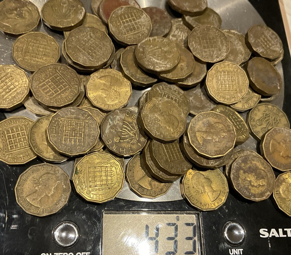 64 x. Brass Threepence