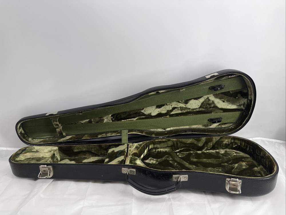Original "Jaeger" Etui violin case Black/green Great Condition