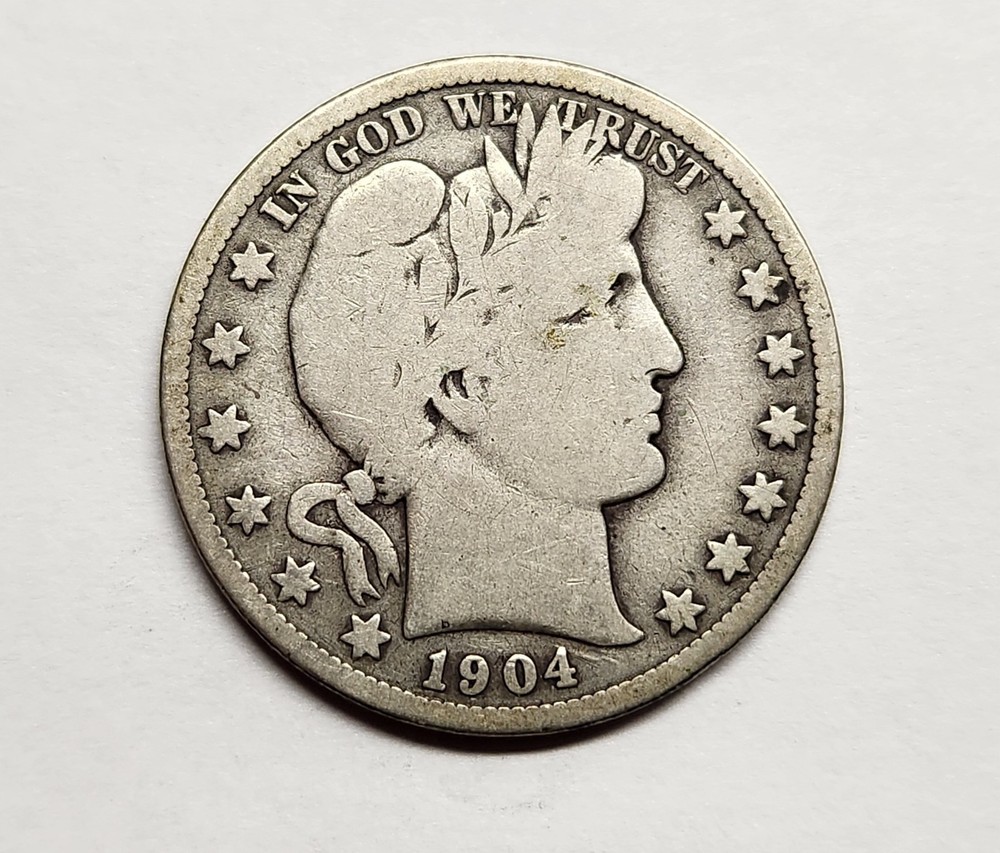 1904-S Barber Half Dollar – Choice No Problem VG