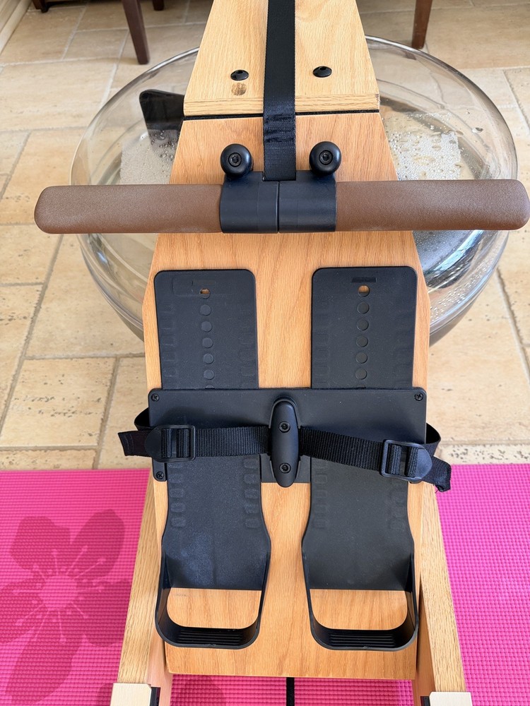 Mr. Right Solid Wood Constructed Water Rowing Machines for Home Standable Wheel