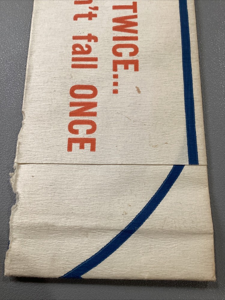 Clark Candy Bar Think Twice, Fall Once Fold Out Vendor Cap Hat