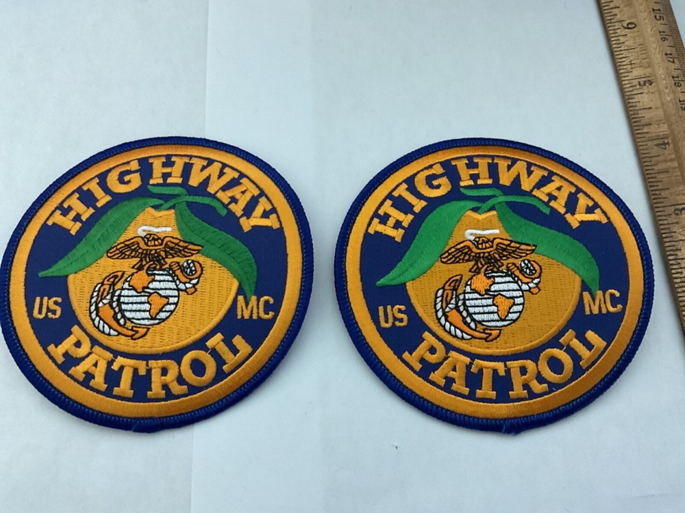 Florida Highway Patrol USMC collectable patch set new full size