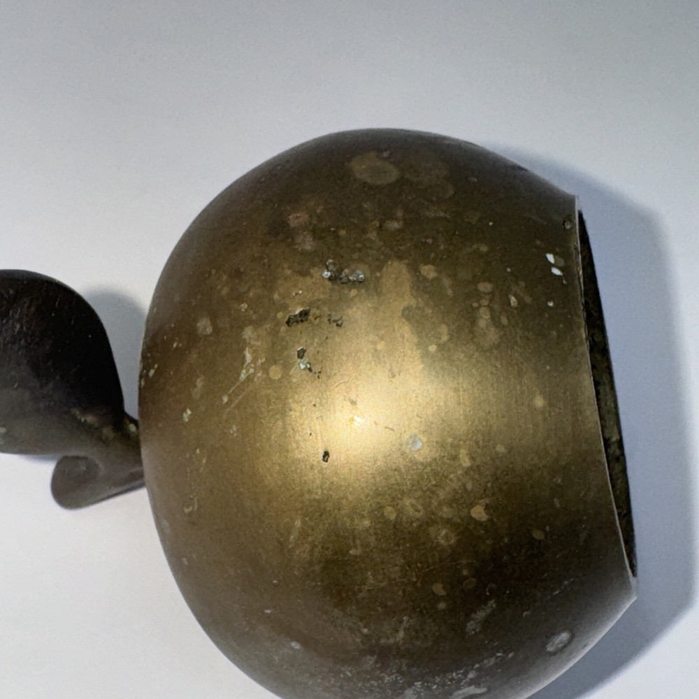 Vintage Solid Brass 3" Teacher's Apple Bell