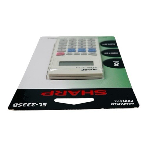 Sharp EL-233SB Handheld Compact Electronic Handheld Calculator 8 Digit
