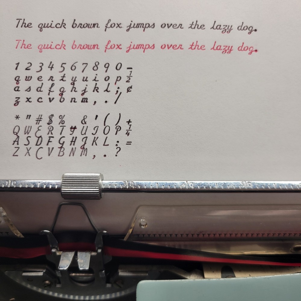 Olivetti Studio 44 SCRIPT Manual Portable Typewriter w/ Original Case - NICE !