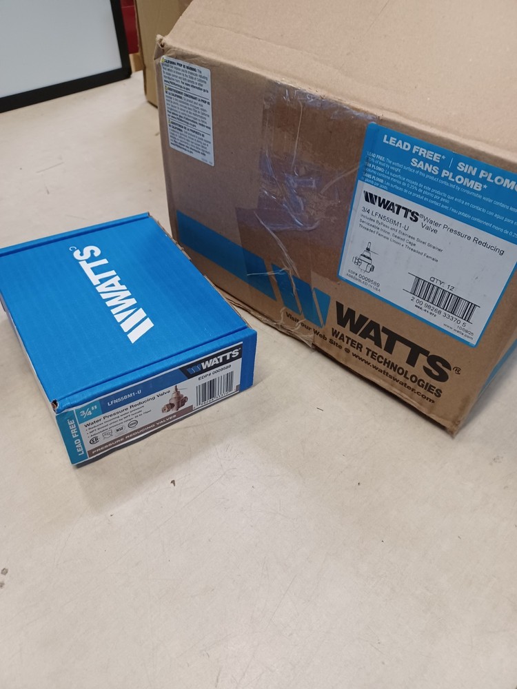 Watts Water Pressure Reducing Valve 1/2” LFN55BM1-U
