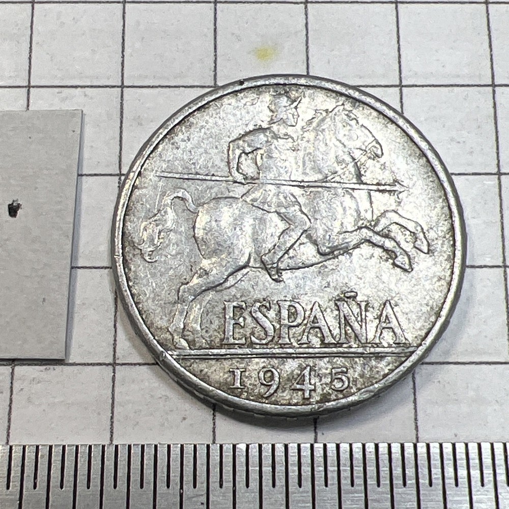1945 Spain 10 Cent Coin