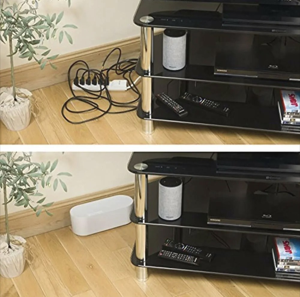 D-Line Cable Management Box Hide And Conceal Power Strips Electrical Cords From