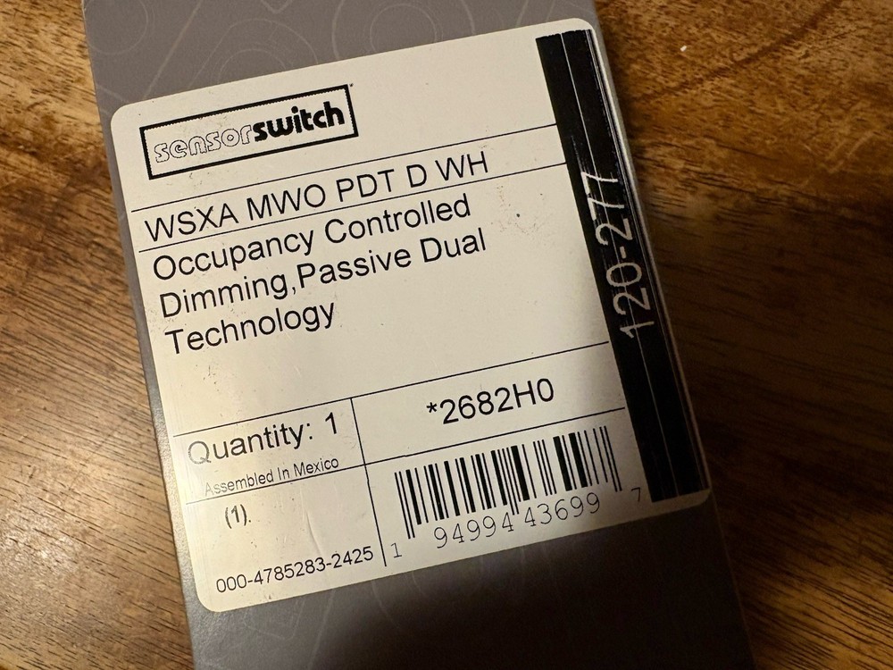 Sensor Switch Wsxa. 2682ho