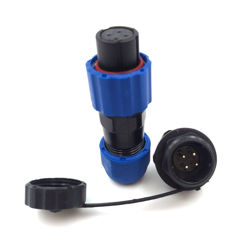 SD13 5A 4Pin Panel Mount Waterproof Cable Connector IP68 Aviation Plug Socket
