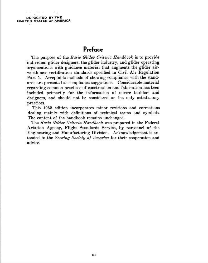 157 Page 1962 Basic Glider Criteria Handbook Manual on CD