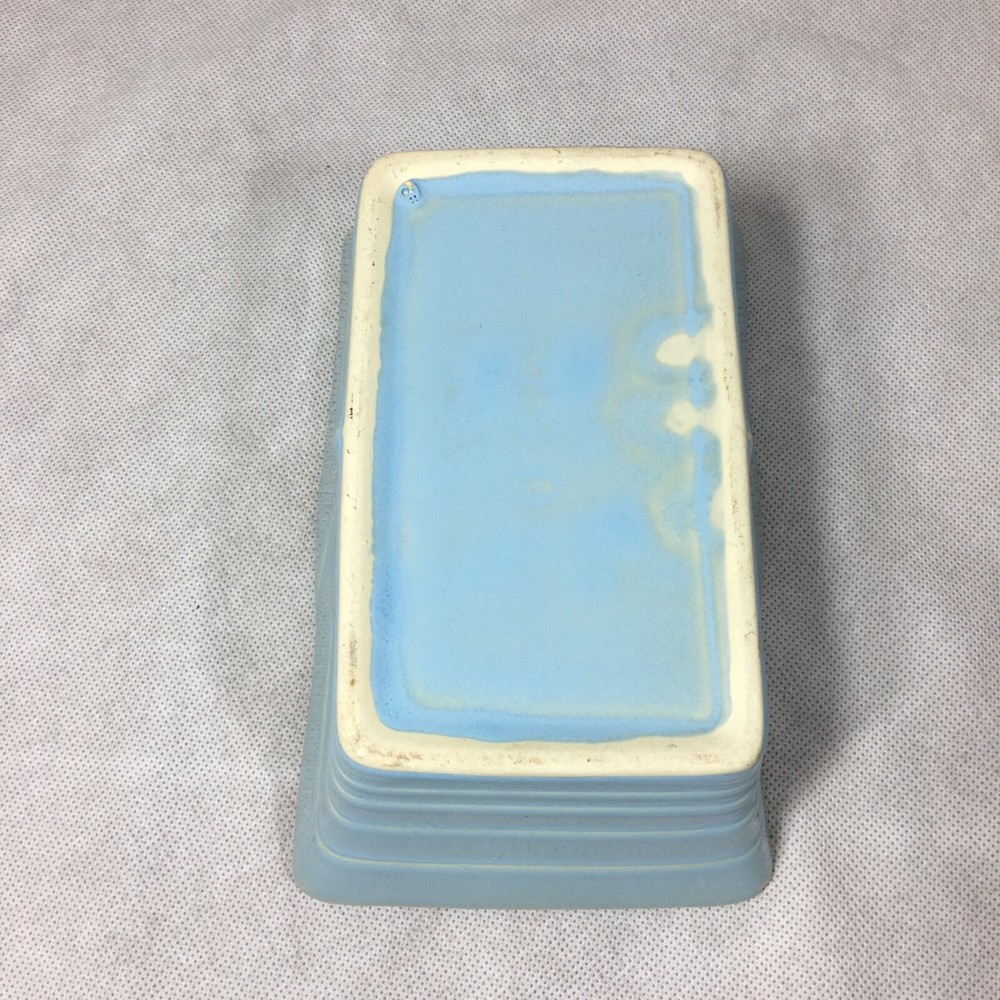 Ceramic Blue Rectangle Planter 8.25"