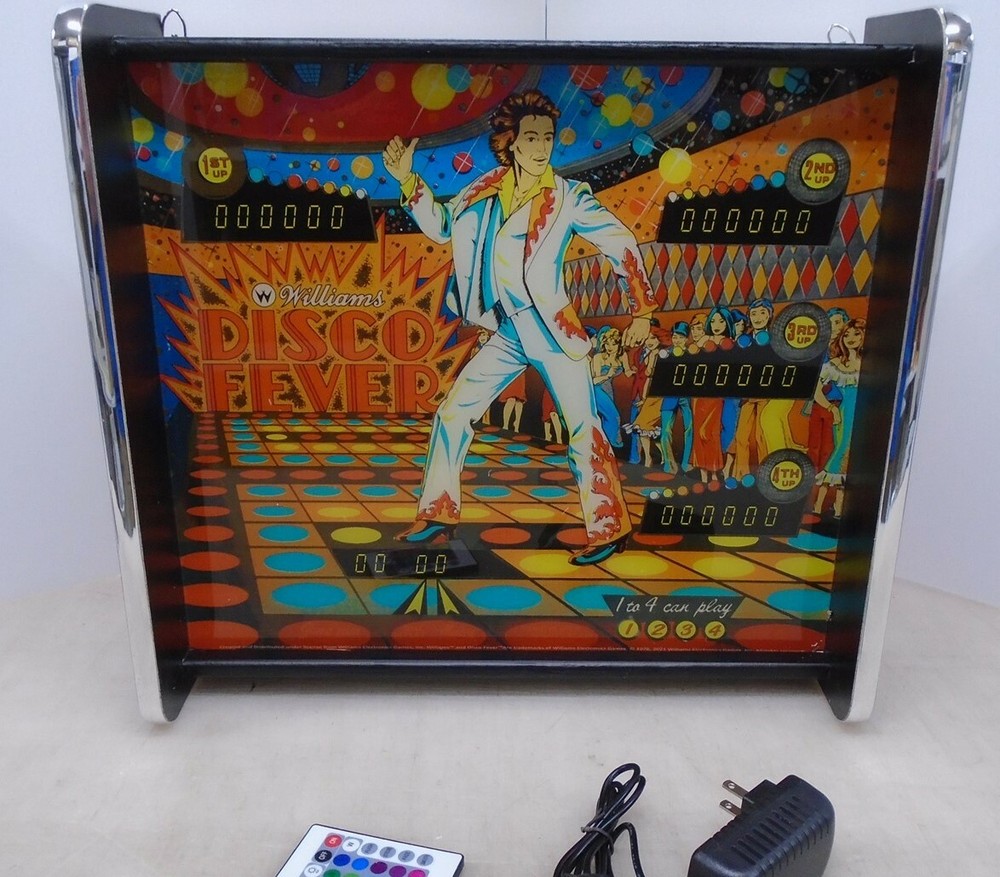 Williams Disco Fever Pinball Head LED Display light box