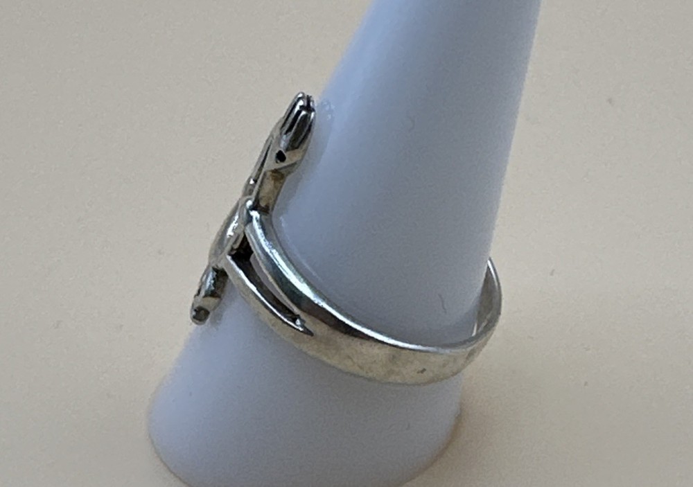 925 Sterling Silver Kokopelli Ring /Size 10.5