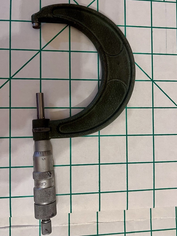 Starrett And Craftsman Outside Micrometers