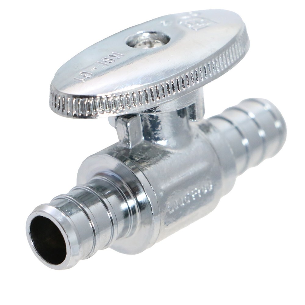 1 Pack XFITTING 1/2" Pex B X 1/2" Pex Ball Valve Mini Version, 1/4" Turn
