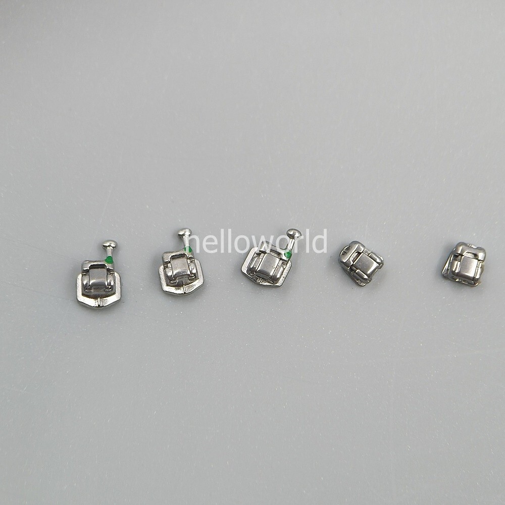 10 Packs Dental Passive Self Ligating Bracket Mini Roth.022 345 Hook Monoblock