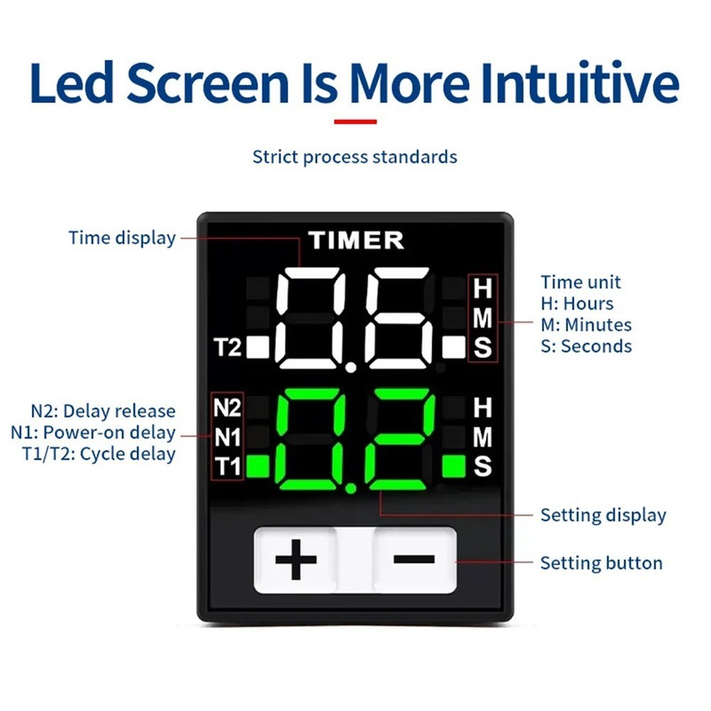 Reliable Timer Relay 220V with Robust Construction for Electrical Projects
