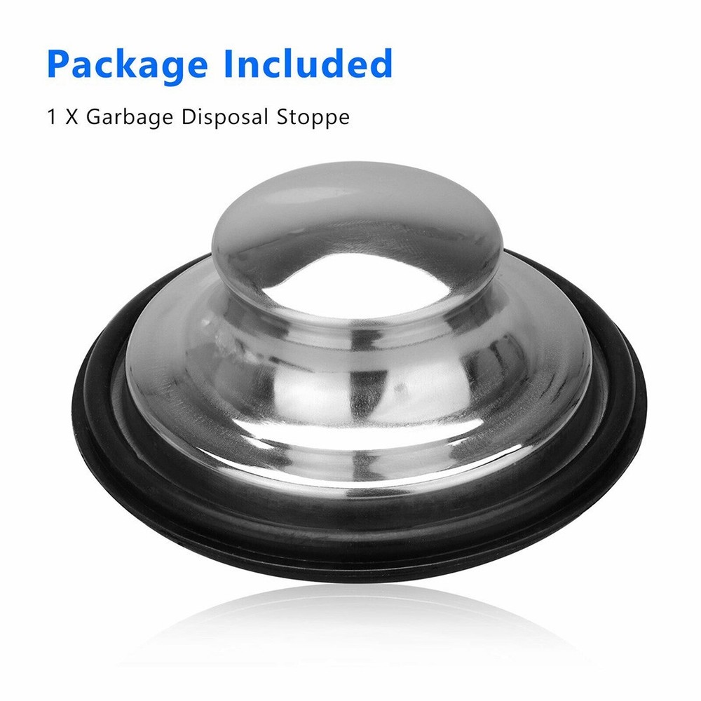 Sink Stopper Garbage Disposal Stainless Steel Fits Standard Kitchen Drain