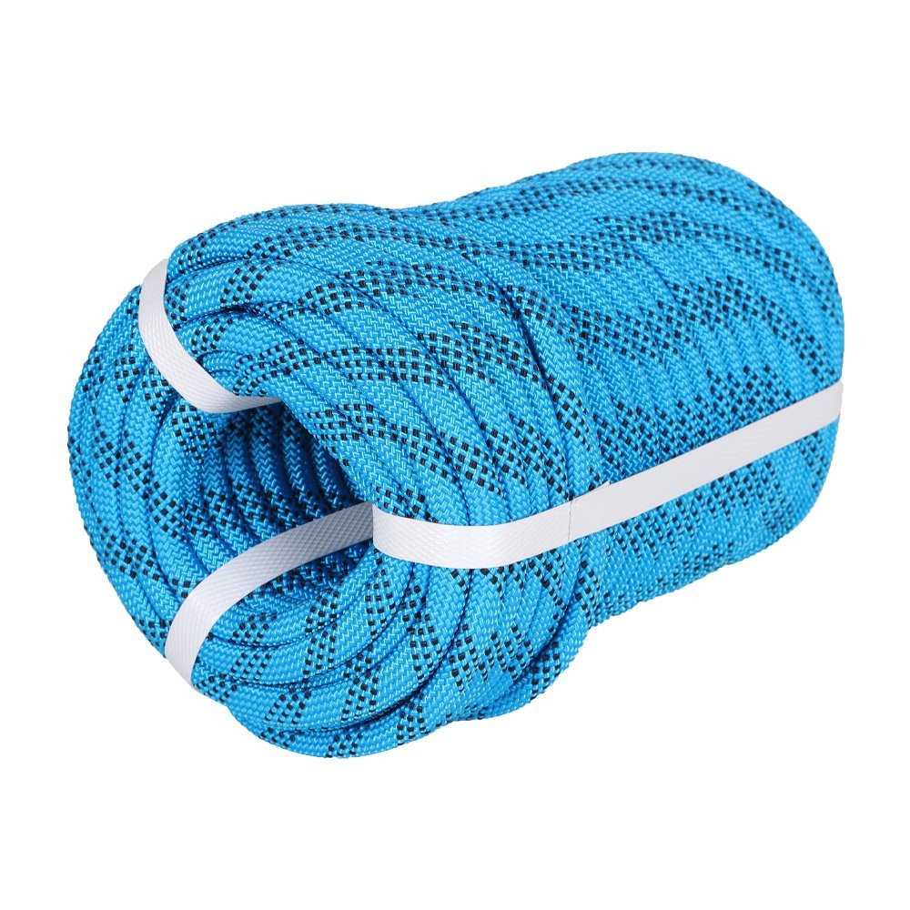 3/8" × 100' Arborist Tree Rope Braid Polyester Rope Blue & Black