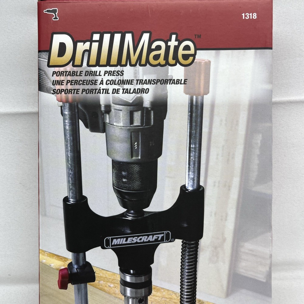 Milescraft 1318 DrillMate Portable Drill Guide - Drill Guide Attachment - New