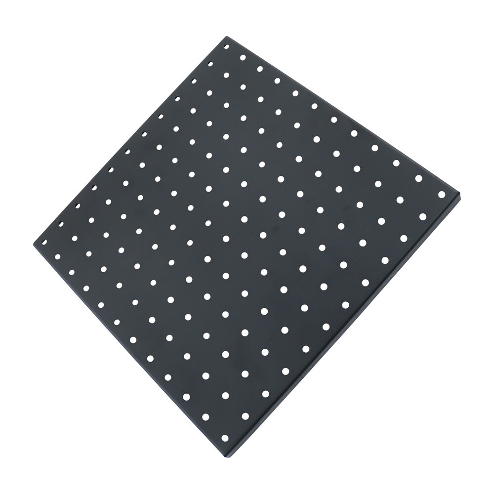 4 Pack Metal Pegboards Black Peg Boards Wall Organizer Panel Storage Hanger Tool