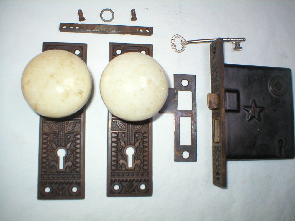 Antique Victorian Era Door Hardware