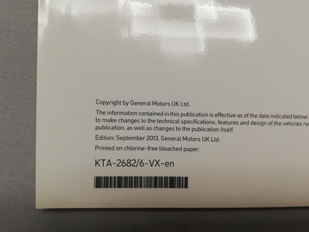 VAUXHALL VIVARO 2006-2014 OWNERS MANUAL HANDBOOK PACK