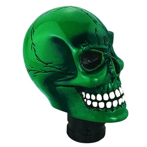 Skull Shift Knob Car Gear Shifer Knobs Unique Stick Shifting Handle Green