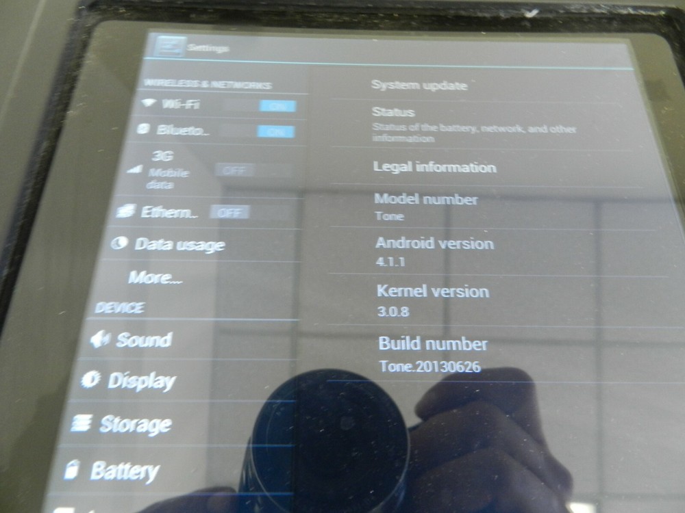CUSTOM ECR TABLET 10'' USA ETH RS232 BLACK REGISTER